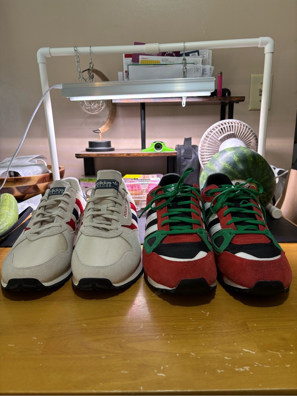 ADIDAS RUNNING SNEAKERS LOT OF TWO PAIRS MENS.